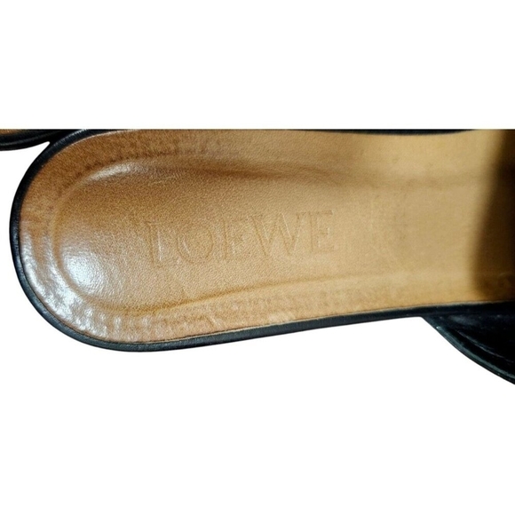 Loewe Black Gate Belted Leather Mule Size EU 39/US 9 - Picture 9 of 13